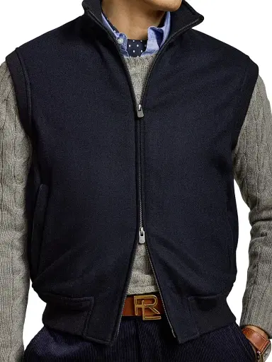Ralph Lauren Purple Label Men's Felton Cashmere-Blend Vest | Thumbnail 5 Ralph Lauren Purple Label Men's Felton Cashmere-Blend Vest | Thumbnail 5