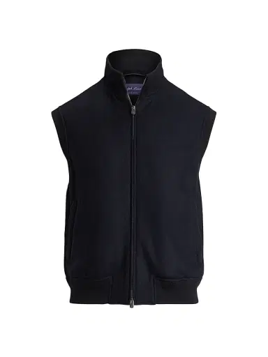 Ralph Lauren Purple Label Men's Felton Cashmere-Blend Vest - Classic Chairman Navy - Size XXL | Thumbnail 1 Ralph Lauren Purple Label Men's Felton Cashmere-Blend Vest - Classic Chairman Navy - Size XXL | Thumbnail 1
