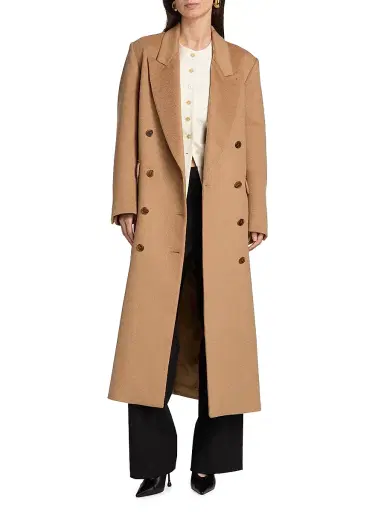 Heirlome Women's Lilli Camel Hair Double-Breasted Coat - Camel | Thumbnail 3 Heirlome Women's Lilli Camel Hair Double-Breasted Coat - Camel | Thumbnail 3