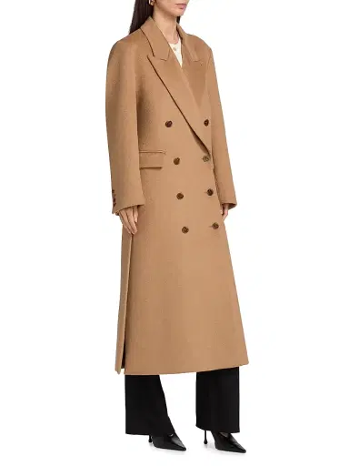 Heirlome Women's Lilli Camel Hair Double-Breasted Coat - Camel | Thumbnail 4 Heirlome Women's Lilli Camel Hair Double-Breasted Coat - Camel | Thumbnail 4