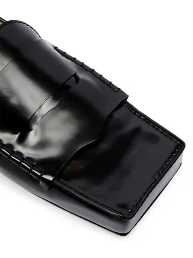 Jacquemus Men's Square-Toe Patent Leather Loafers - Black - Size 8 | Thumbnail 5 Jacquemus Men's Square-Toe Patent Leather Loafers - Black - Size 8 | Thumbnail 5