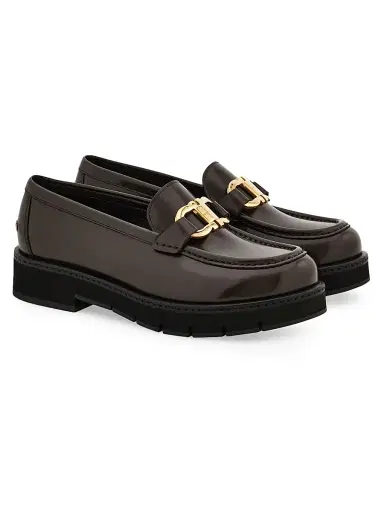 Ferragamo Women's Maryan Leather Lug-Sole Loafers | Thumbnail 2 Ferragamo Women's Maryan Leather Lug-Sole Loafers | Thumbnail 2