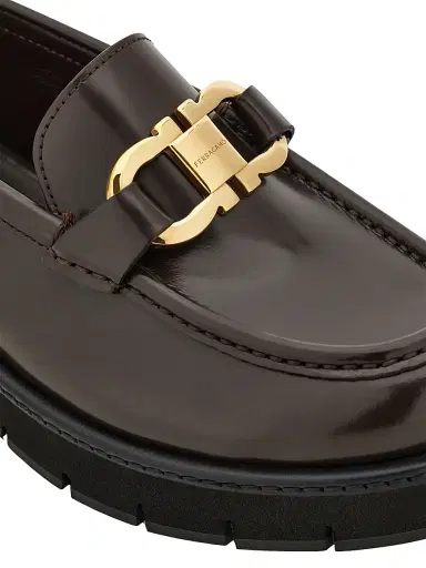 Ferragamo Women's Maryan Leather Lug-Sole Loafers | Thumbnail 4 Ferragamo Women's Maryan Leather Lug-Sole Loafers | Thumbnail 4