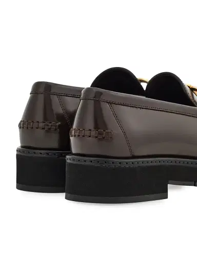 Ferragamo Women's Maryan Leather Lug-Sole Loafers | Thumbnail 5 Ferragamo Women's Maryan Leather Lug-Sole Loafers | Thumbnail 5
