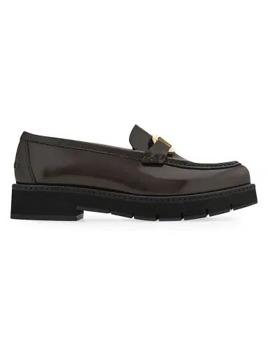 Ferragamo Women's Maryan Leather Lug-Sole Loafers | Thumbnail 1 Ferragamo Women's Maryan Leather Lug-Sole Loafers | Thumbnail 1