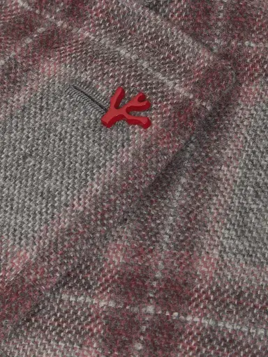 Isaia Men's Windowpane Wool-Cashmere Jacket - Medium Grey - Size 48 | Thumbnail 6 Isaia Men's Windowpane Wool-Cashmere Jacket - Medium Grey - Size 48 | Thumbnail 6