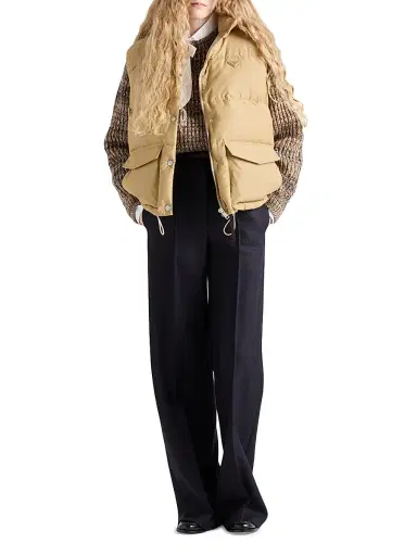 Prada Women's Medium-Weight Technical Fabric Down Vest | Thumbnail 7