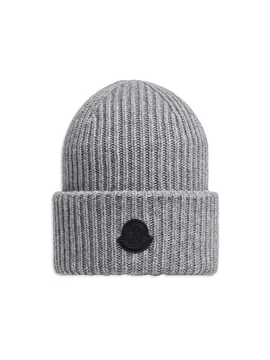 Moncler Men's Beanie Hat in Cashmere | Thumbnail 1