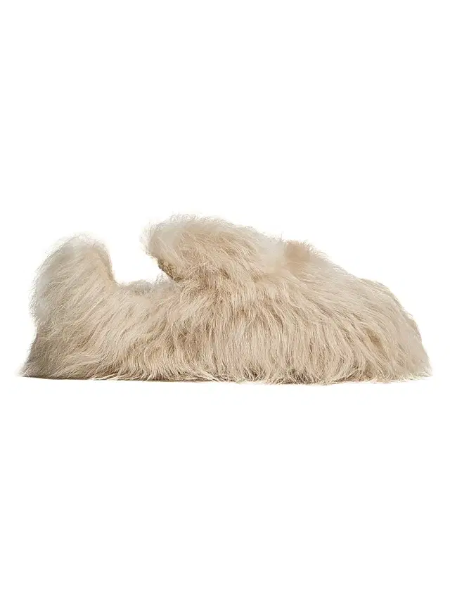 Women's Snug Flats in Shearling - Light Beige