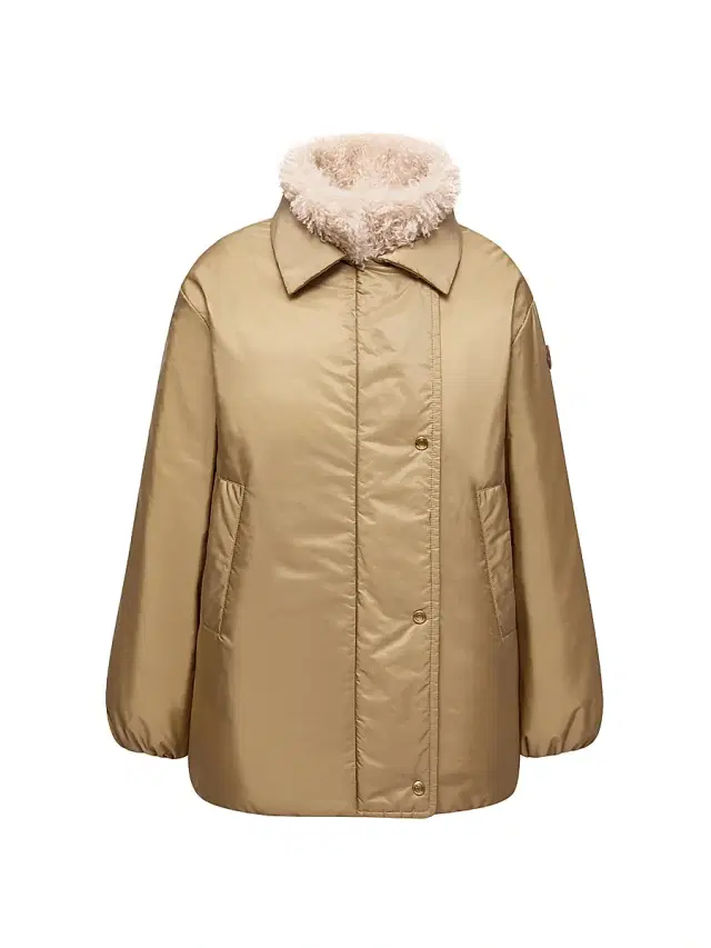 Women's Voue Puffer Jacket - Beige