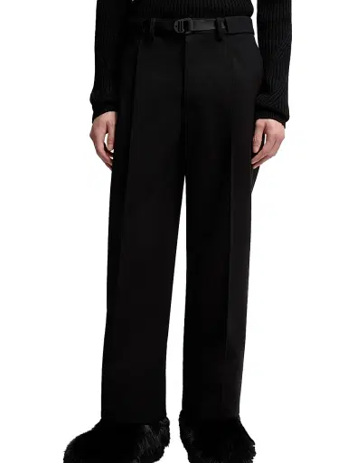 Moncler Men's Pants in Twill - Black | Thumbnail 2 Moncler Men's Pants in Twill - Black | Thumbnail 2