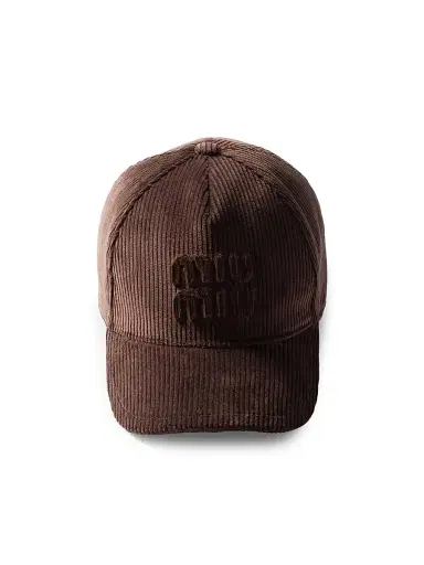 Miu Miu Women's Velvet Baseball Cap - Brown | Thumbnail 2 Miu Miu Women's Velvet Baseball Cap - Brown | Thumbnail 2