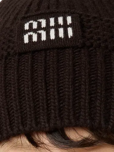 Miu Miu Women's Knit Beanie - Brown | Thumbnail 2