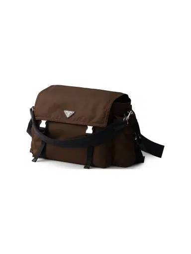 Prada Men's Explore Re-Nylon and Leather Bag - Brown | Thumbnail 6
