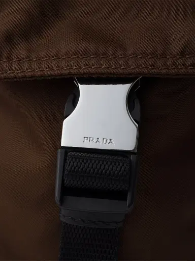 Prada Men's Explore Re-Nylon and Leather Bag - Brown | Thumbnail 7