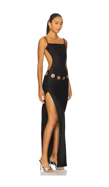 1XBLUE Eyelet Maxi Dress | Thumbnail 2