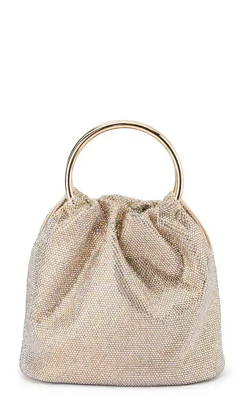 olga berg Mabel Crystal Top Handle Bag