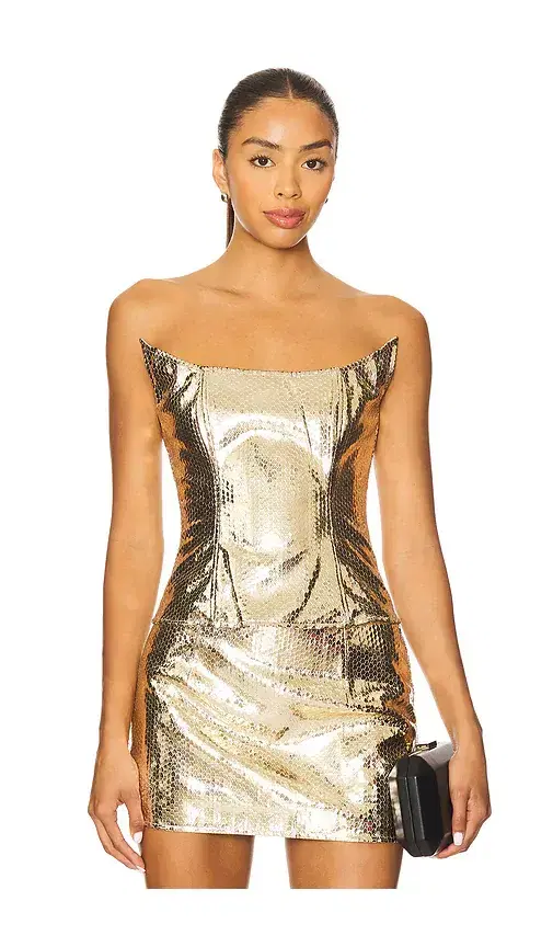 Ling Gold Croc Corset
