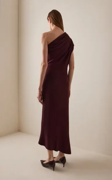 Khaite Coast Asymmetric Merino-Wool Midi Dress | Thumbnail 4 Khaite Coast Asymmetric Merino-Wool Midi Dress | Thumbnail 4
