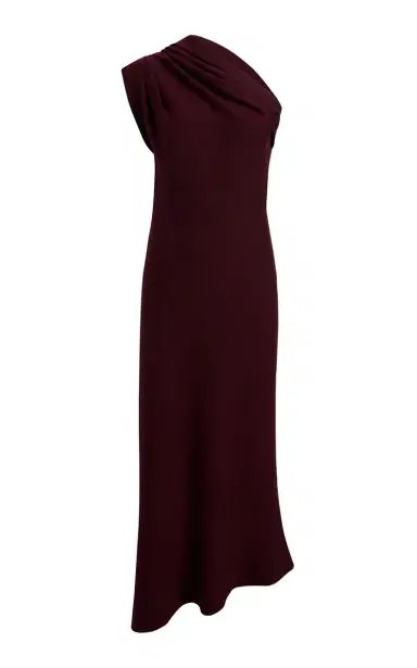 Khaite Coast Asymmetric Merino-Wool Midi Dress | Thumbnail 1 Khaite Coast Asymmetric Merino-Wool Midi Dress | Thumbnail 1