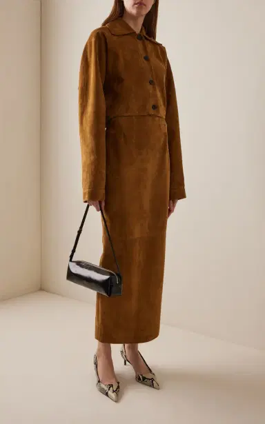 Khaite Sue Cropped Suede Jacket | Thumbnail 3 Khaite Sue Cropped Suede Jacket | Thumbnail 3