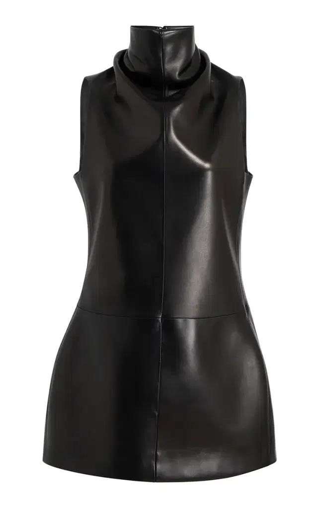 Daria Leather Mini Dress
