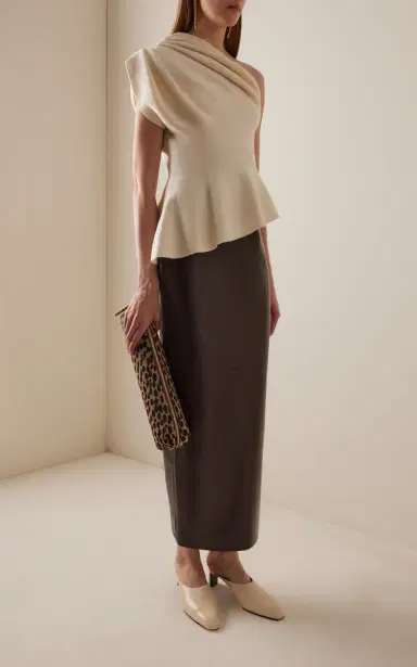 Khaite Loxley Leather Maxi Skirt | Thumbnail 2 Khaite Loxley Leather Maxi Skirt | Thumbnail 2