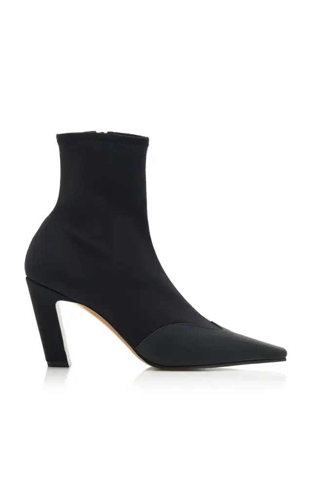 Khaite Nevada Stretch-Leather Ankle Boots
