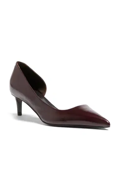 Khaite Jett d'Orsay Leather Pumps | Thumbnail 1