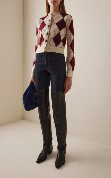 Khaite Danielle Stretch High-Rise Indigo Jeans | Thumbnail 2 Khaite Danielle Stretch High-Rise Indigo Jeans | Thumbnail 2
