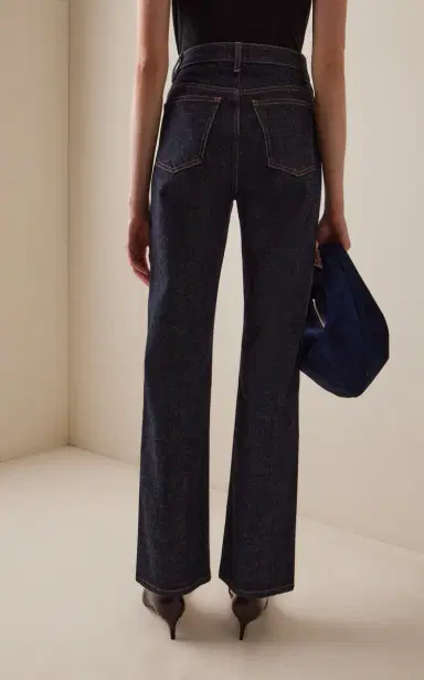 Khaite Danielle Stretch High-Rise Indigo Jeans | Thumbnail 4 Khaite Danielle Stretch High-Rise Indigo Jeans | Thumbnail 4