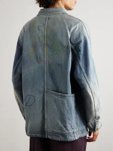 KAPITAL Cactus Embroidered Denim Jacket - Men | Thumbnail 4
