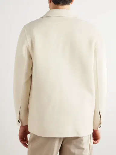 ELEVENTY Slim-Fit Wool, Cashmere and Silk-Blend Overshirt - Men | Thumbnail 4 ELEVENTY Slim-Fit Wool, Cashmere and Silk-Blend Overshirt - Men | Thumbnail 4