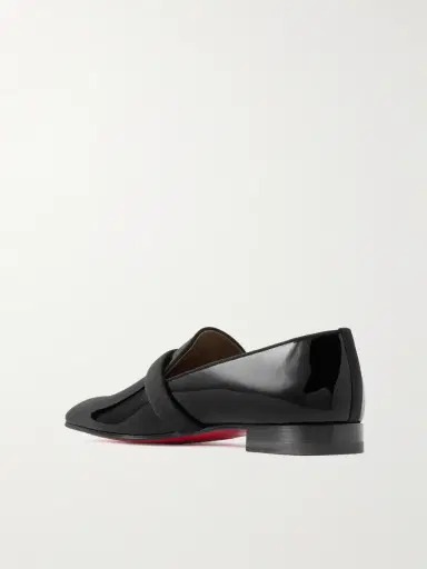 Christian Louboutin Dandydeco Grosgrain-Trimmed Patent-Leather Loafers - Men | Thumbnail 4 Christian Louboutin Dandydeco Grosgrain-Trimmed Patent-Leather Loafers - Men | Thumbnail 4