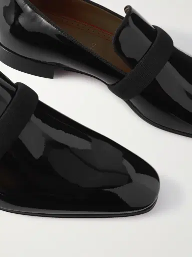 Christian Louboutin Dandydeco Grosgrain-Trimmed Patent-Leather Loafers - Men | Thumbnail 5 Christian Louboutin Dandydeco Grosgrain-Trimmed Patent-Leather Loafers - Men | Thumbnail 5
