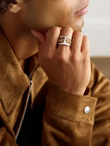 Hoorsenbuhs Phantom Clique Sterling Silver and 18-Karat Gold Ring - Men | Thumbnail 2 Hoorsenbuhs Phantom Clique Sterling Silver and 18-Karat Gold Ring - Men | Thumbnail 2