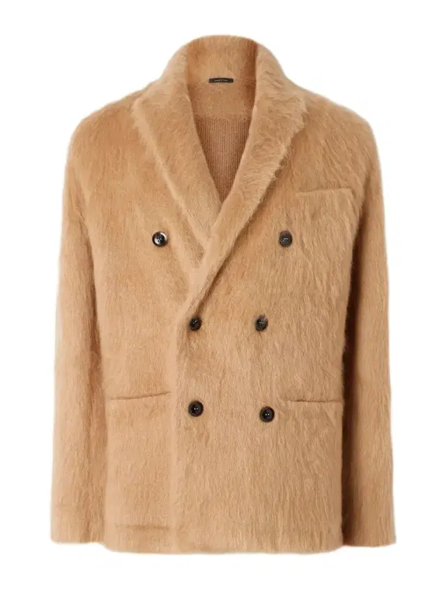 Double-Breasted Brushed Cashmere, Mohair and Silk-Blend Blazer - Men