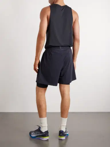 ON Performance Straight-Leg Layered 5" Stretch Recycled-Shell Running Shorts - Men | Thumbnail 4 ON Performance Straight-Leg Layered 5" Stretch Recycled-Shell Running Shorts - Men | Thumbnail 4