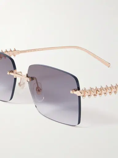 Cartier Eyewear Clash de Cartier Rimless Rectangular-Frame Gold-Tone Sunglasses - Men | Thumbnail 2 Cartier Eyewear Clash de Cartier Rimless Rectangular-Frame Gold-Tone Sunglasses - Men | Thumbnail 2