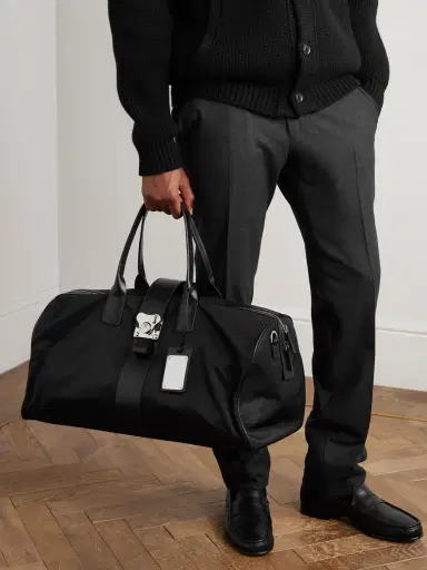FPM Milano Butterfly Leather-Trimmed Nylon Duffle Bag - Men | Thumbnail 2 FPM Milano Butterfly Leather-Trimmed Nylon Duffle Bag - Men | Thumbnail 2