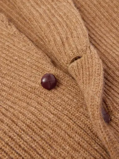 Drake's Slim-Fit Shawl-Collar Ribbed Wool Cardigan - Men | Thumbnail 5 Drake's Slim-Fit Shawl-Collar Ribbed Wool Cardigan - Men | Thumbnail 5