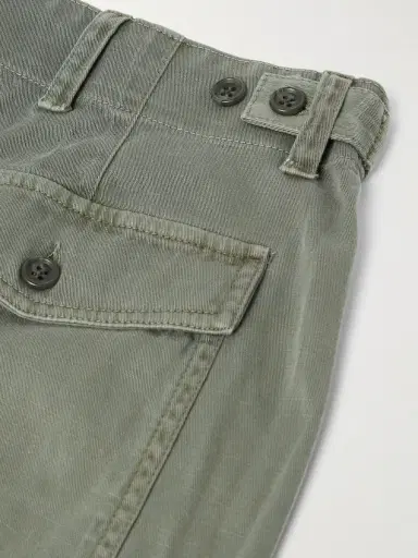 James Perse Flight Straight-Leg Slub Cotton-Blend Twill Drawstring Trousers - Men | Thumbnail 5 James Perse Flight Straight-Leg Slub Cotton-Blend Twill Drawstring Trousers - Men | Thumbnail 5