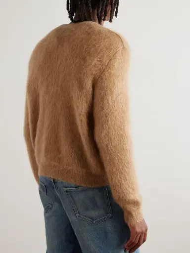 Saint Laurent Slim-Fit ohair-Blend Sweateren | Thumbnail 4