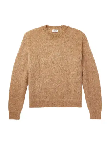 Saint Laurent Slim-Fit ohair-Blend Sweateren | Thumbnail 1