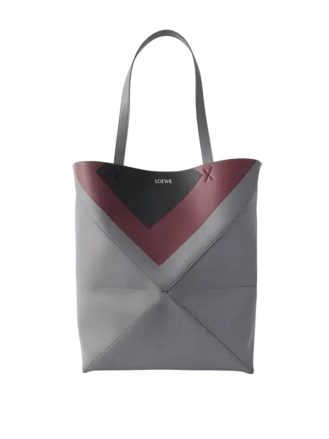 Albers Puzzle Fold XL Panelled Leather Tote Bag - Men