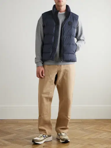 Canada Goose Crofton Slim-Fit Logo-Appliquéd Quilted Enduraluxe® Down Gilet - Men | Thumbnail 2