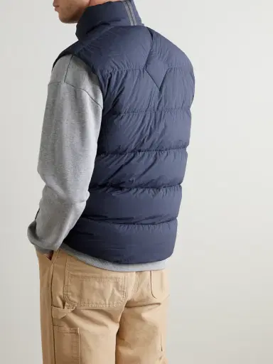 Canada Goose Crofton Slim-Fit Logo-Appliquéd Quilted Enduraluxe® Down Gilet - Men | Thumbnail 4