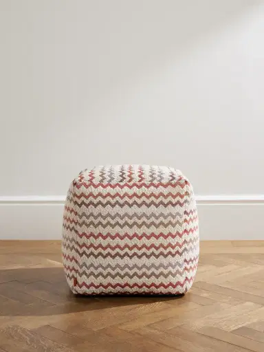 Missoni Home Capri Striped Canvas-Trimmed Bouclé Ottoman - Men | Thumbnail 1 Missoni Home Capri Striped Canvas-Trimmed Bouclé Ottoman - Men | Thumbnail 1