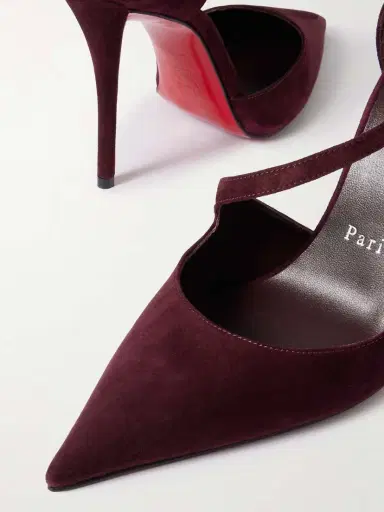 Christian Louboutin Miss Ziggyta 100 Suede Pumps | Thumbnail 4