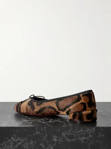 Christian Louboutin Sweetie Jane Leopard-print Calf Hair Ballet Flats | Thumbnail 3 Christian Louboutin Sweetie Jane Leopard-print Calf Hair Ballet Flats | Thumbnail 3